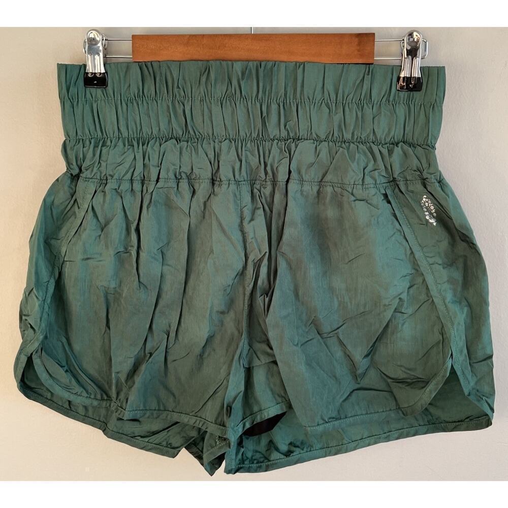 Free People Movement Green The Way Home Shorts Size Large Stretch Women’s
